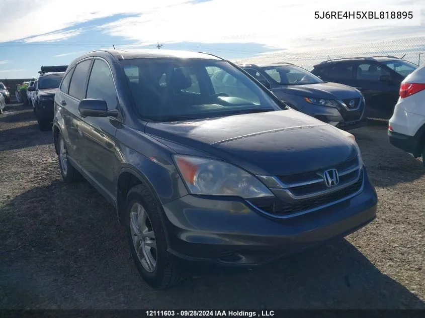 2011 Honda Cr-V Ex VIN: 5J6RE4H5XBL818895 Lot: 12111603