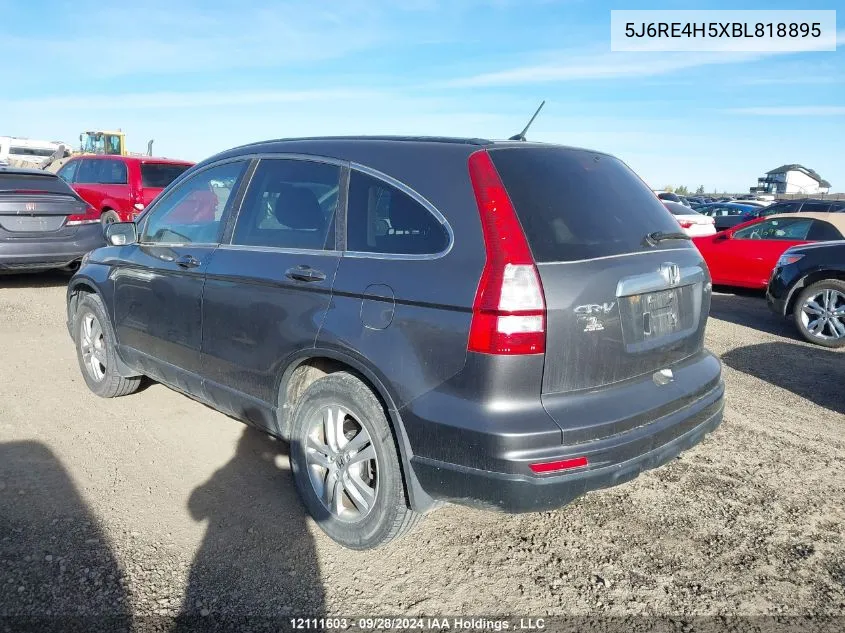 2011 Honda Cr-V Ex VIN: 5J6RE4H5XBL818895 Lot: 12111603