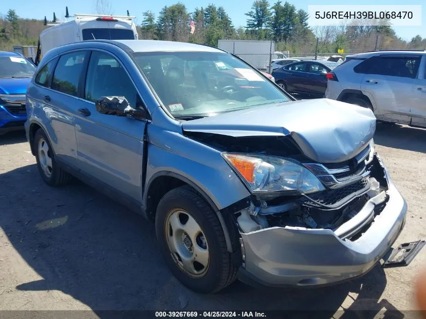 2011 Honda Cr-V Lx VIN: 5J6RE4H39BL068470 Lot: 39267669