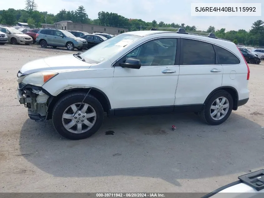 2011 Honda Cr-V Se VIN: 5J6RE4H40BL115992 Lot: 39711942