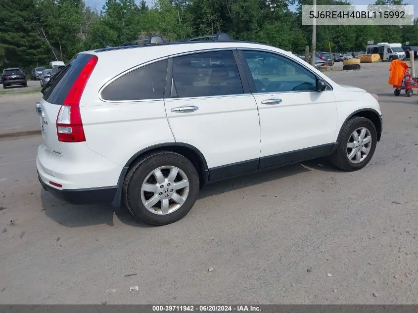 2011 Honda Cr-V Se VIN: 5J6RE4H40BL115992 Lot: 39711942