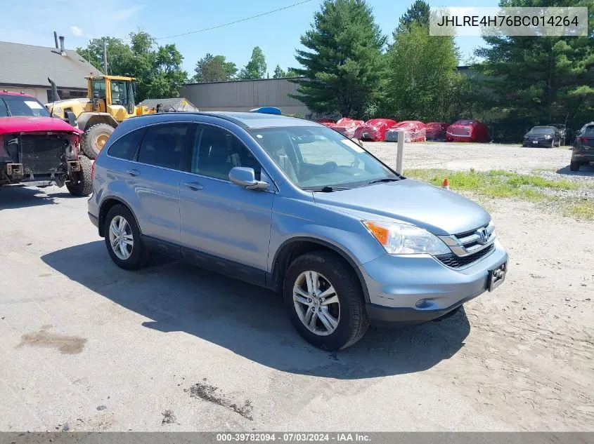 2011 Honda Cr-V Ex-L VIN: JHLRE4H76BC014264 Lot: 39782094