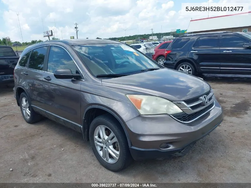 2011 Honda Cr-V Ex VIN: 5J6RE3H52BL012477 Lot: 39823737