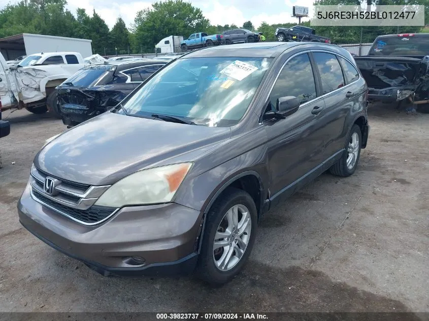 2011 Honda Cr-V Ex VIN: 5J6RE3H52BL012477 Lot: 39823737