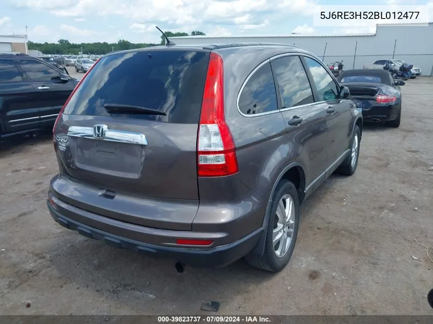 2011 Honda Cr-V Ex VIN: 5J6RE3H52BL012477 Lot: 39823737