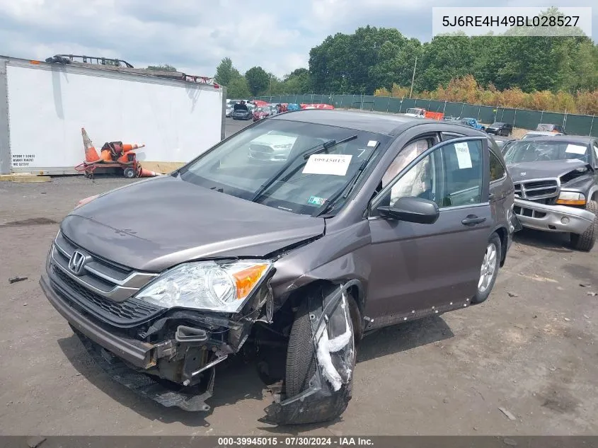 2011 Honda Cr-V Se VIN: 5J6RE4H49BL028527 Lot: 40800330