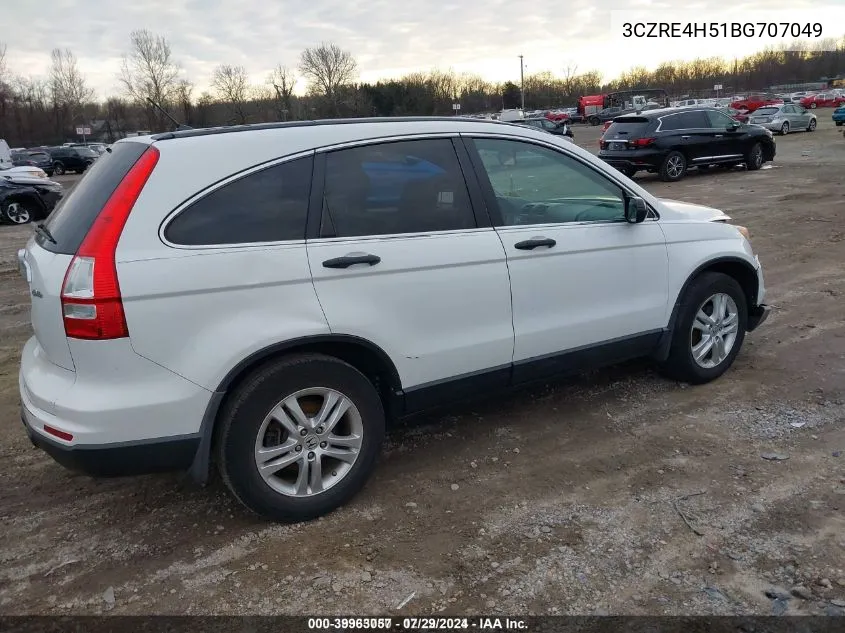 2011 Honda Cr-V Ex VIN: 3CZRE4H51BG707049 Lot: 39963057