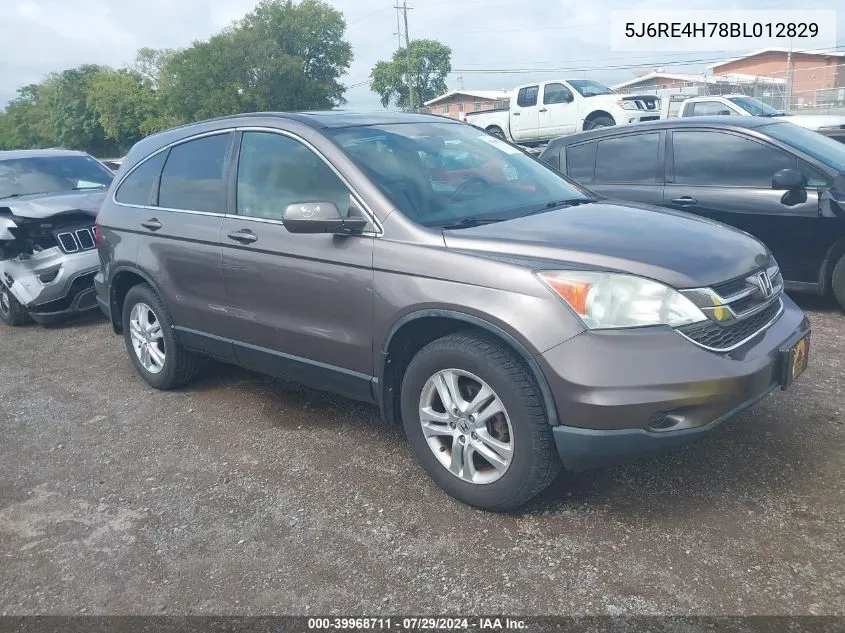 2011 Honda Cr-V Ex-L VIN: 5J6RE4H78BL012829 Lot: 39968711