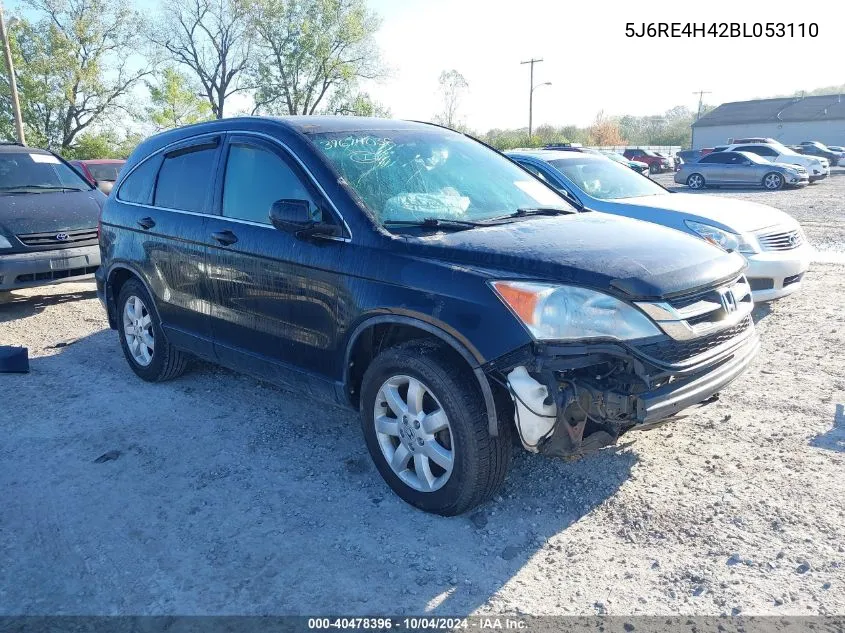 2011 Honda Cr-V Se VIN: 5J6RE4H42BL053110 Lot: 40478396