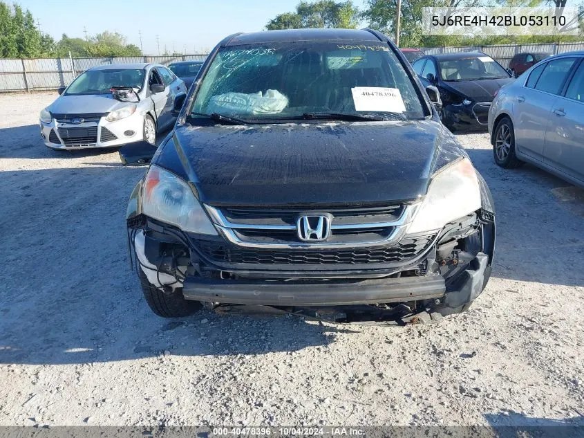 2011 Honda Cr-V Se VIN: 5J6RE4H42BL053110 Lot: 40478396