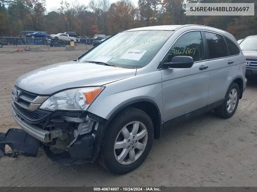 5J6RE4H48BL036697 2011 Honda Cr-V Se