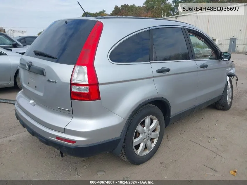 2011 Honda Cr-V Se VIN: 5J6RE4H48BL036697 Lot: 40674807