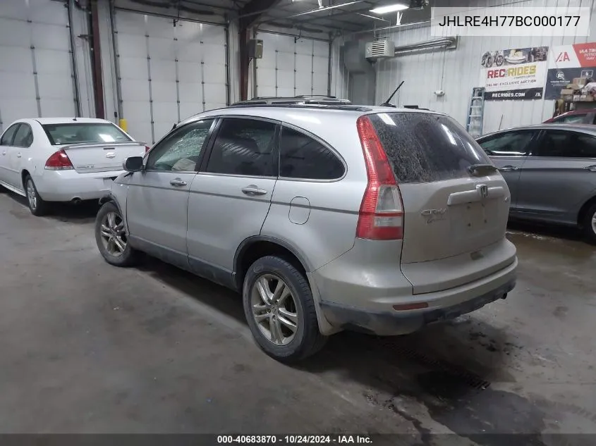 JHLRE4H77BC000177 2011 Honda Cr-V Exl