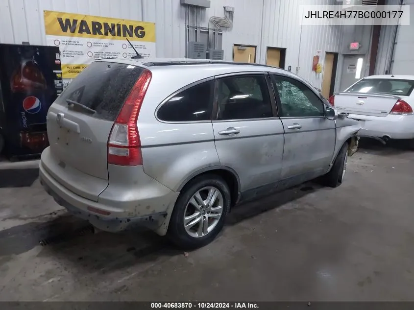 JHLRE4H77BC000177 2011 Honda Cr-V Exl