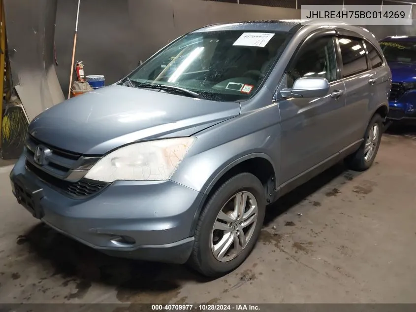 2011 Honda Cr-V Ex-L VIN: JHLRE4H75BC014269 Lot: 40709977