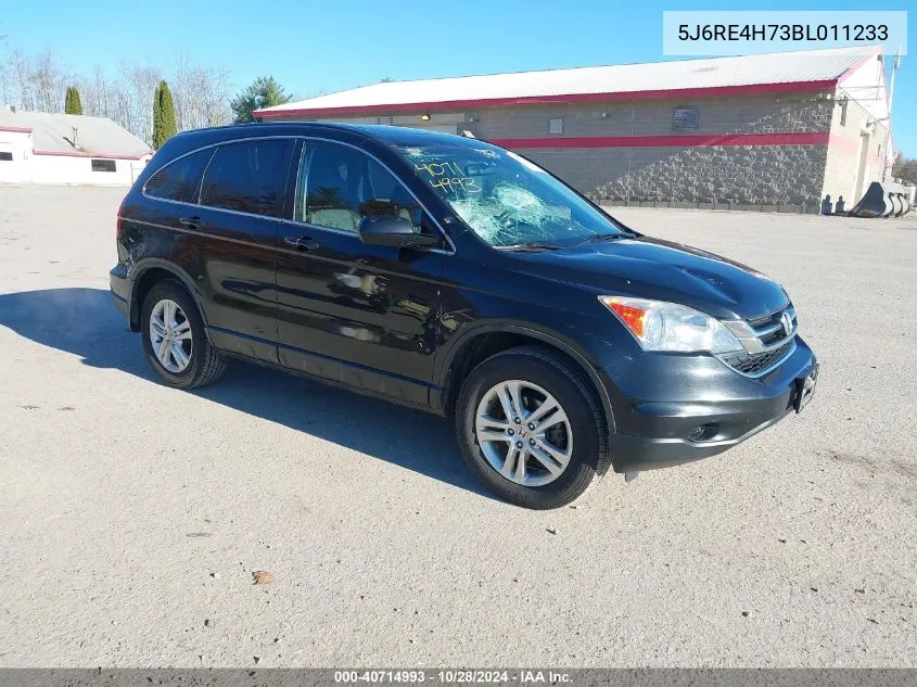 2011 Honda Cr-V Ex-L VIN: 5J6RE4H73BL011233 Lot: 40714993