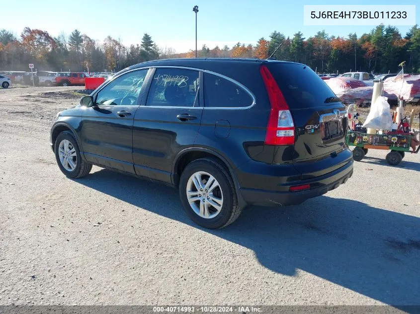 2011 Honda Cr-V Ex-L VIN: 5J6RE4H73BL011233 Lot: 40714993