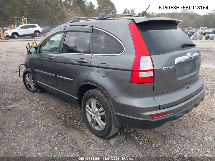 2011 Honda Cr-V Ex-L VIN: 5J6RE3H76BL013164 Lot: 40738305