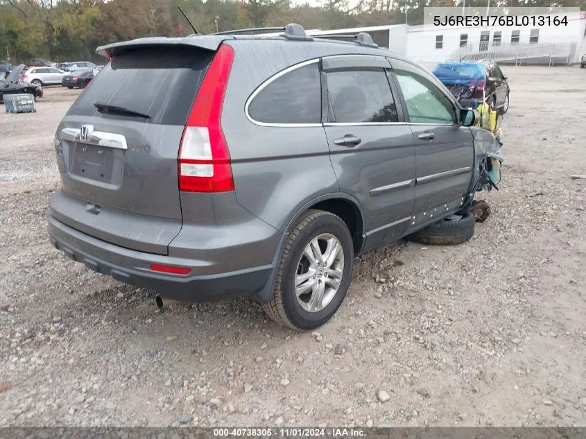 2011 Honda Cr-V Ex-L VIN: 5J6RE3H76BL013164 Lot: 40738305