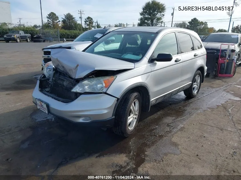 2011 Honda Cr-V Ex VIN: 5J6RE3H54BL045187 Lot: 40761200