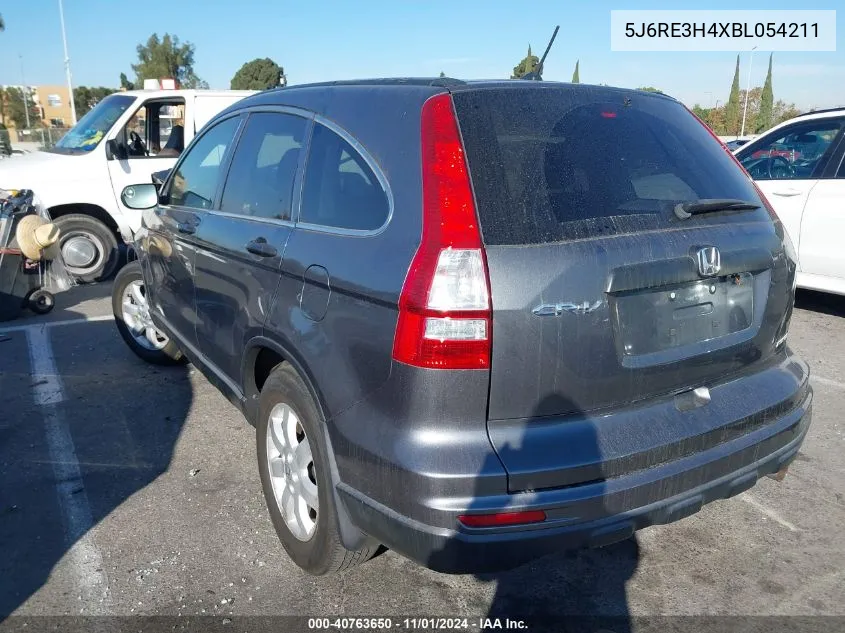 2011 Honda Cr-V Se VIN: 5J6RE3H4XBL054211 Lot: 40763650