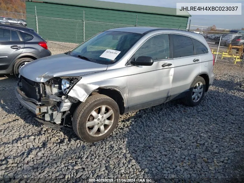 2011 Honda Cr-V Se VIN: JHLRE4H4XBC023037 Lot: 40769259