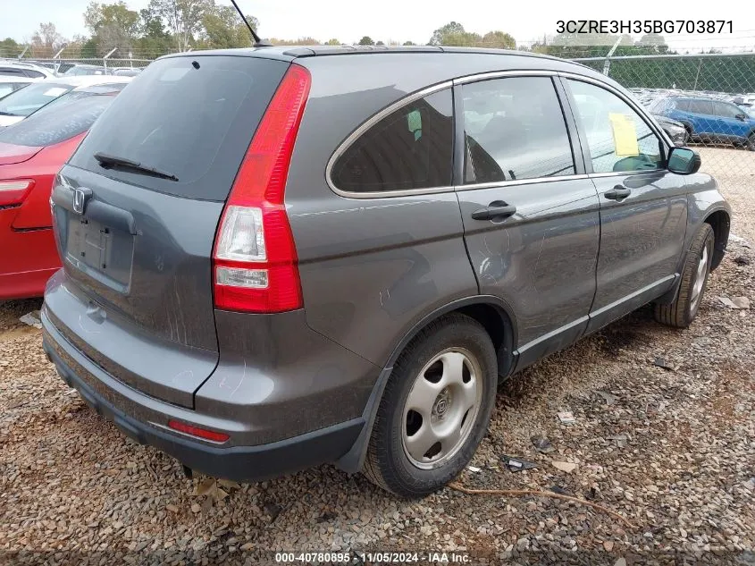 3CZRE3H35BG703871 2011 Honda Cr-V Lx