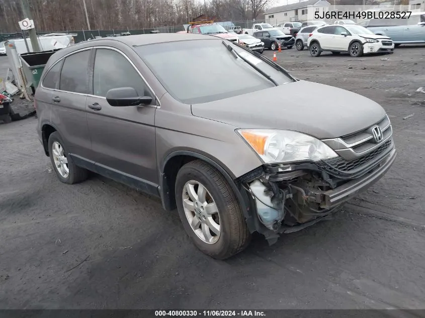 2011 Honda Cr-V Se VIN: 5J6RE4H49BL028527 Lot: 40800330