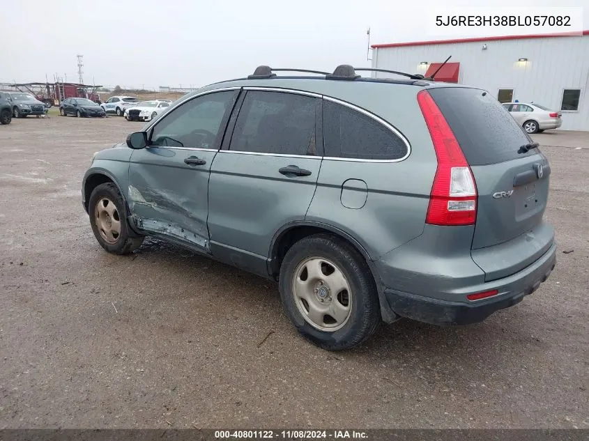 2011 Honda Cr-V Lx VIN: 5J6RE3H38BL057082 Lot: 40801122