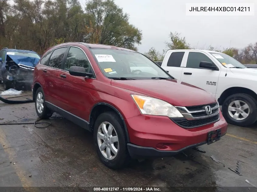 2011 Honda Cr-V Se VIN: JHLRE4H4XBC014211 Lot: 40812747