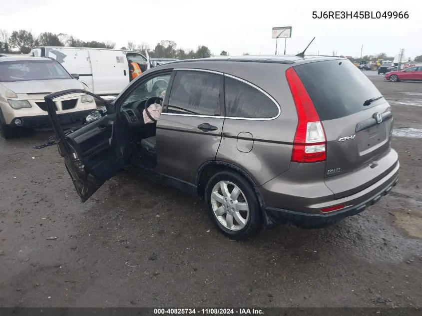 2011 Honda Cr-V Se VIN: 5J6RE3H45BL049966 Lot: 40825734