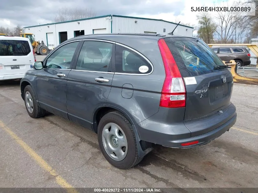 2011 Honda Cr-V Lx VIN: 5J6RE4H3XBL030889 Lot: 40829272