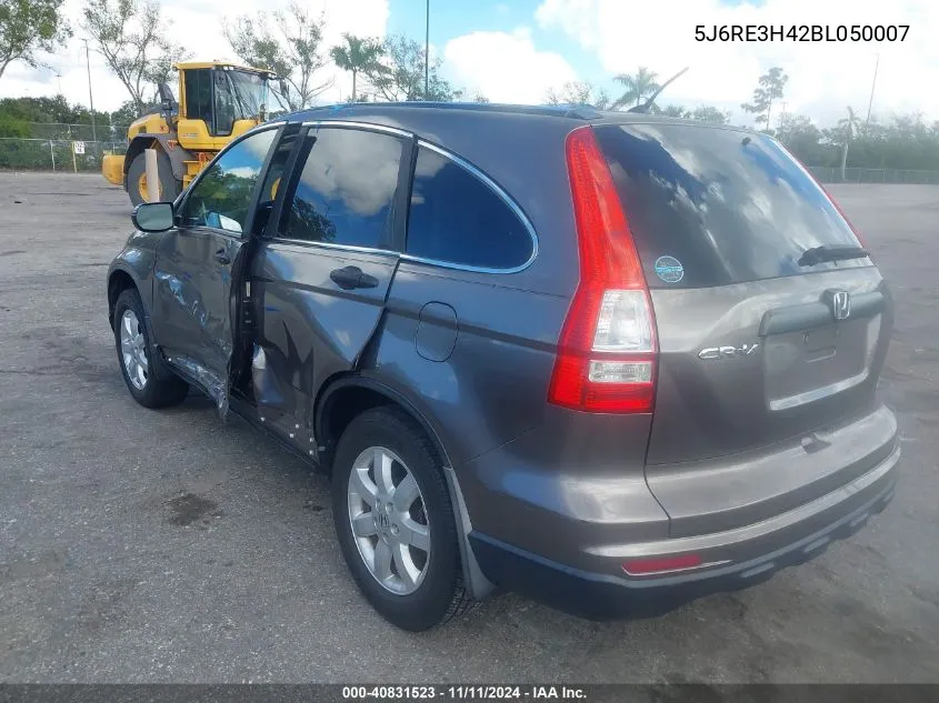 2011 Honda Cr-V Se VIN: 5J6RE3H42BL050007 Lot: 40831523