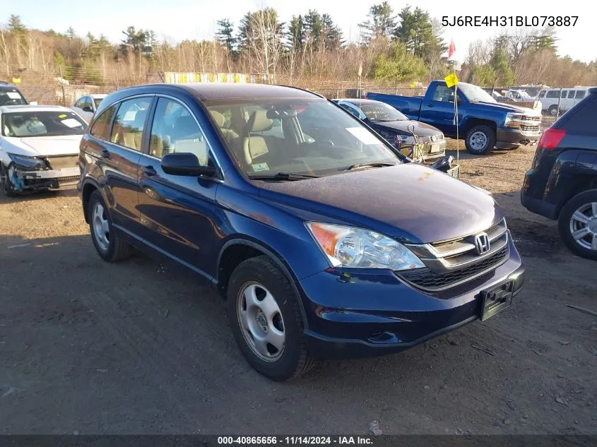 2011 Honda Cr-V Lx VIN: 5J6RE4H31BL073887 Lot: 40865656