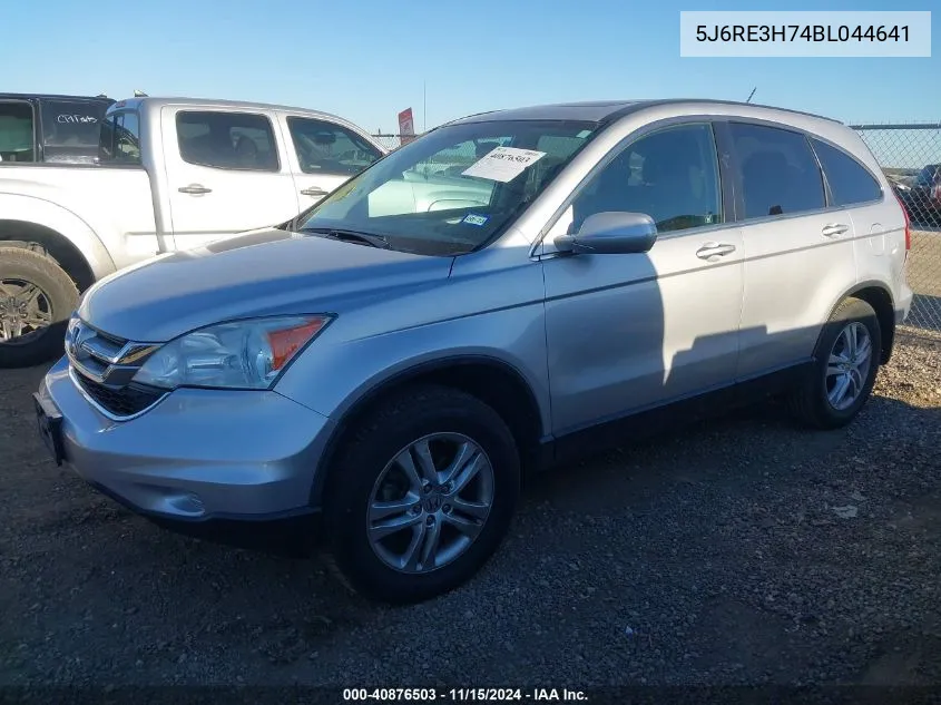 2011 Honda Cr-V Ex-L VIN: 5J6RE3H74BL044641 Lot: 40876503