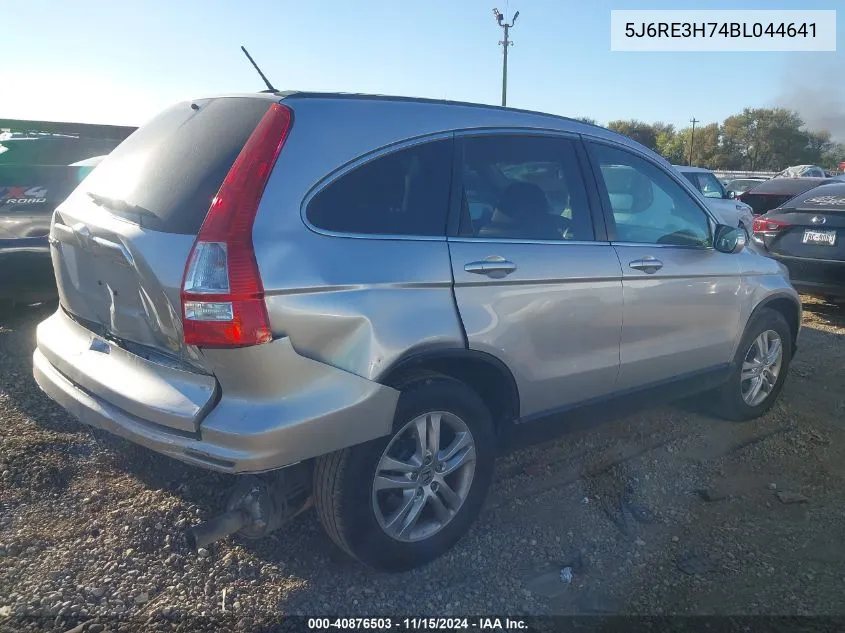 2011 Honda Cr-V Ex-L VIN: 5J6RE3H74BL044641 Lot: 40876503