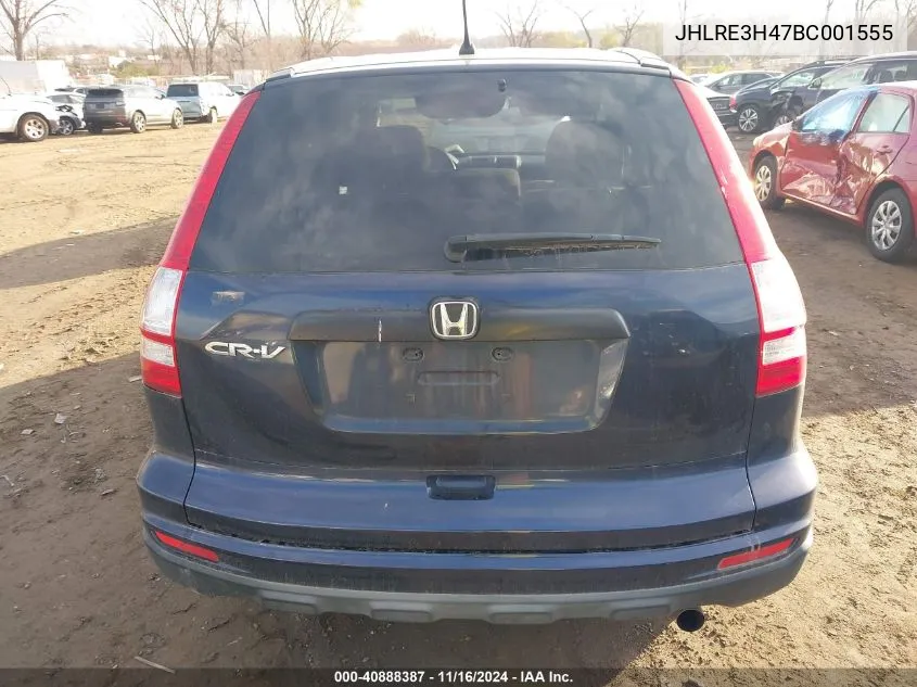 2011 Honda Cr-V Se VIN: JHLRE3H47BC001555 Lot: 40888387