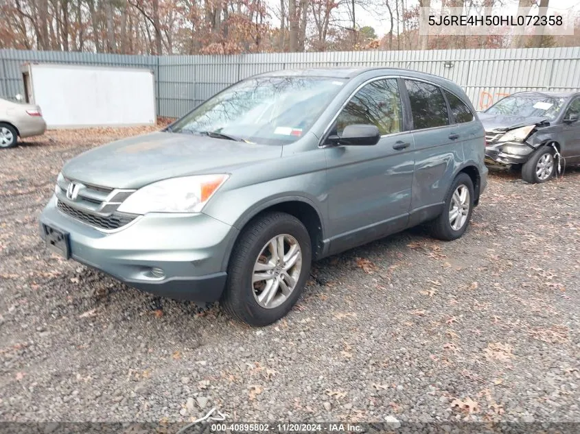 2011 Honda Cr-V VIN: 5J6RE4H50HL072358 Lot: 40895802