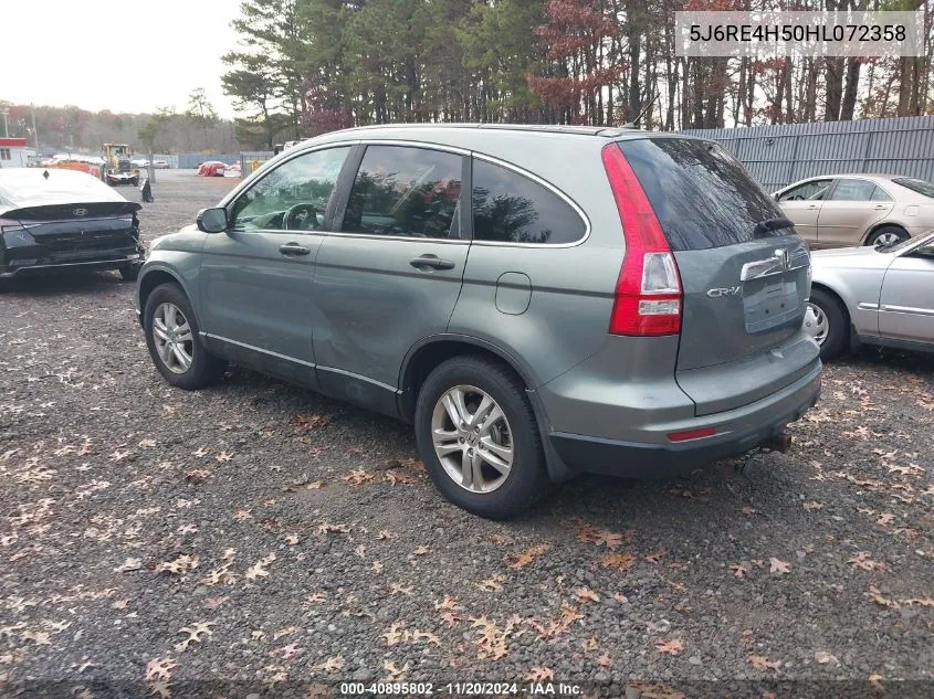 2011 Honda Cr-V VIN: 5J6RE4H50HL072358 Lot: 40895802