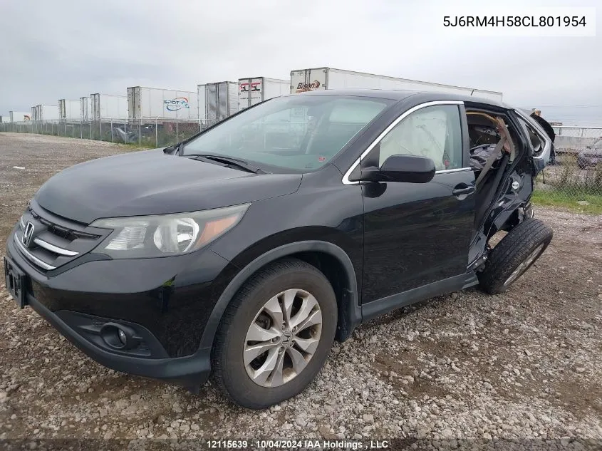 2012 Honda Cr-V VIN: 5J6RM4H58CL801954 Lot: 12115639