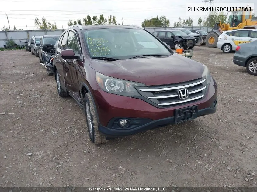 2012 Honda Cr-V Touring VIN: 2HKRM4H90CH112861 Lot: 12118597