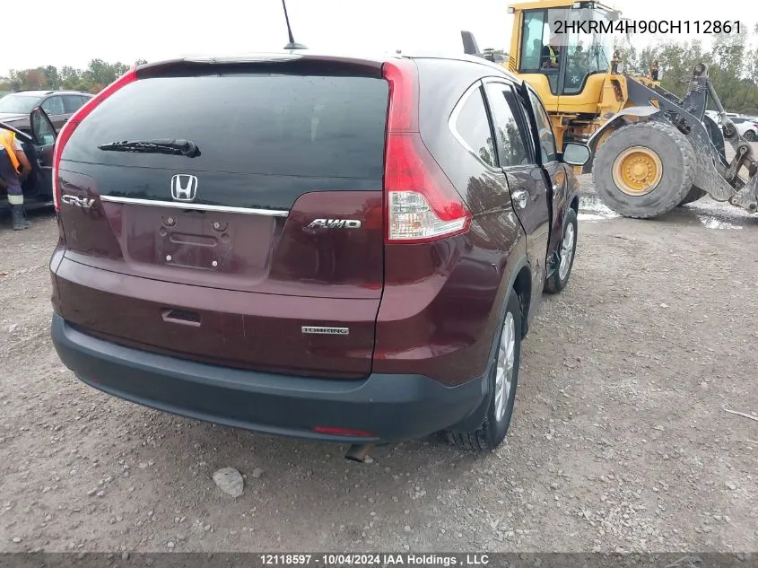 2012 Honda Cr-V Touring VIN: 2HKRM4H90CH112861 Lot: 12118597