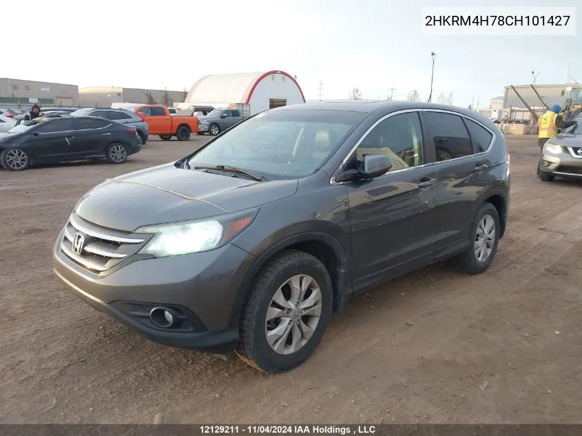 2012 Honda Cr-V VIN: 2HKRM4H78CH101427 Lot: 12129211