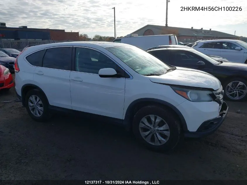 2012 Honda Cr-V VIN: 2HKRM4H56CH100226 Lot: 12137317