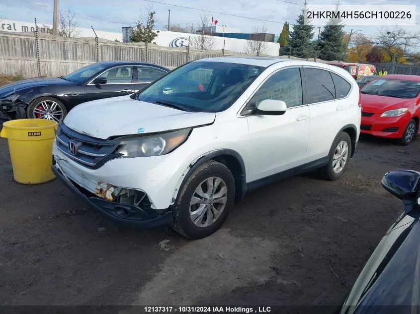 2012 Honda Cr-V VIN: 2HKRM4H56CH100226 Lot: 12137317