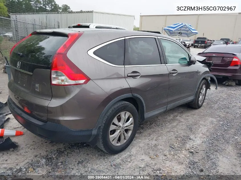 2012 Honda Cr-V Ex VIN: 3CZRM3H55CG702967 Lot: 39084431