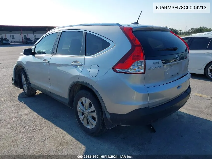 2012 Honda Cr-V Ex-L VIN: 5J6RM3H78CL004213 Lot: 39631970