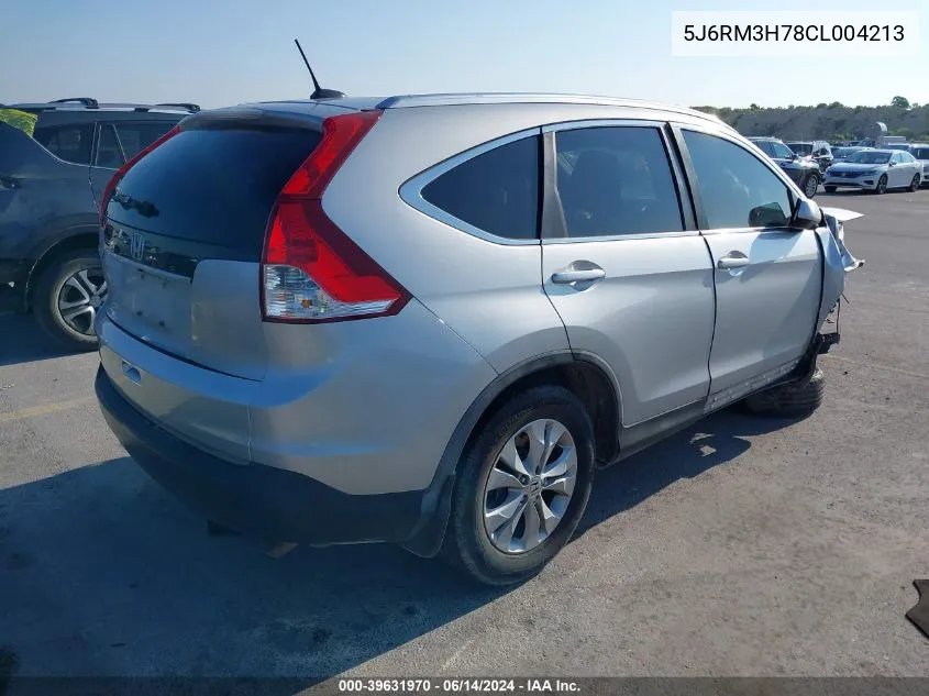 2012 Honda Cr-V Ex-L VIN: 5J6RM3H78CL004213 Lot: 39631970