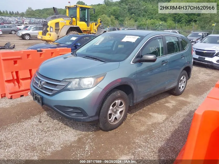 2012 Honda Cr-V Lx VIN: 2HKRM4H37CH620966 Lot: 39717589