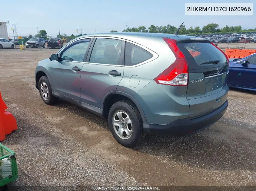 2012 Honda Cr-V Lx VIN: 2HKRM4H37CH620966 Lot: 39717589